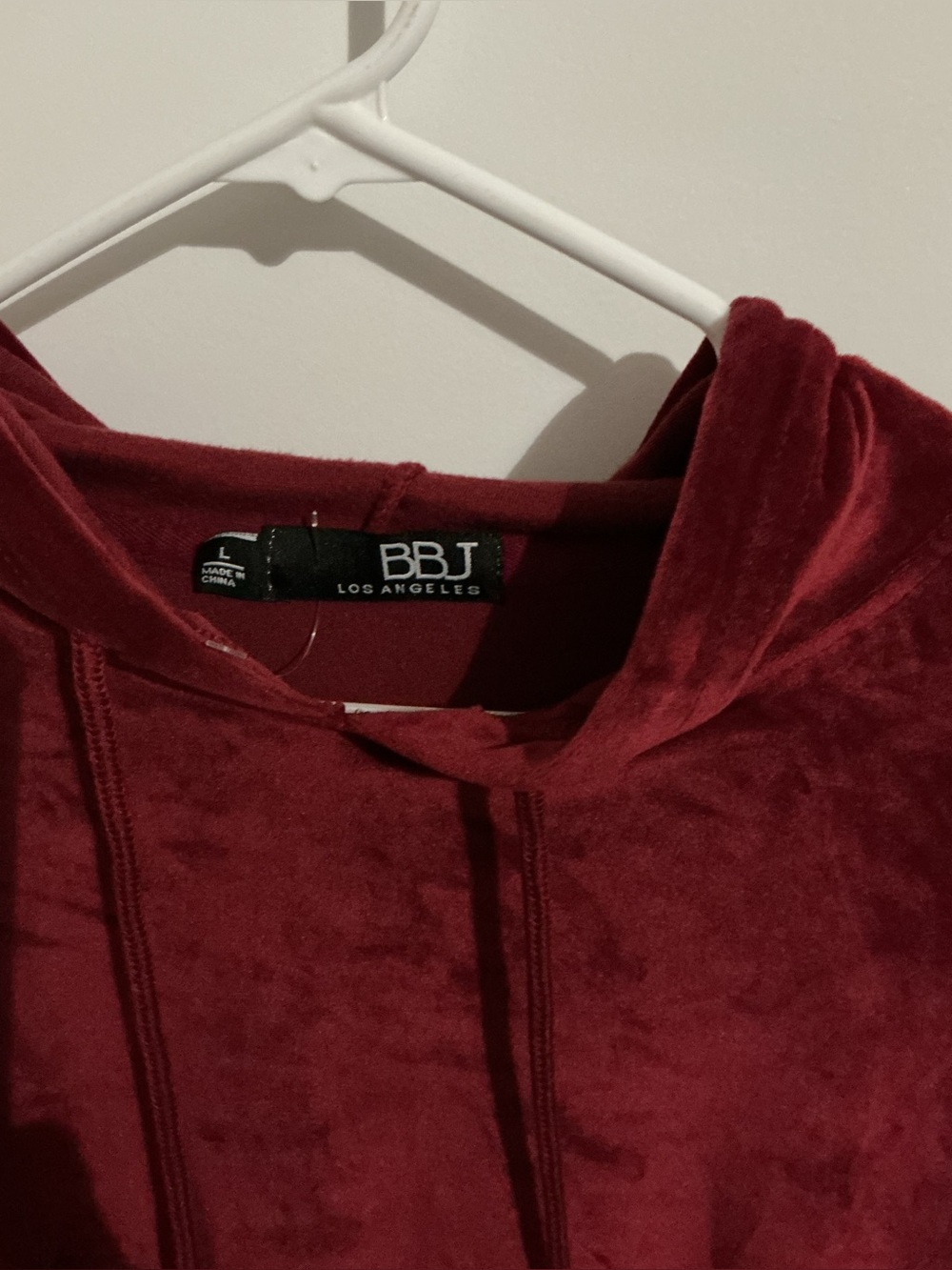 BBJ Los Angeles Women's Burgundy Hoodie Jacket